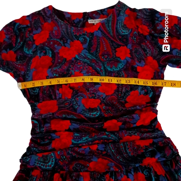 💰Vintage Floral Dress Day/Night Peplum Style. - Picture 7 of 8